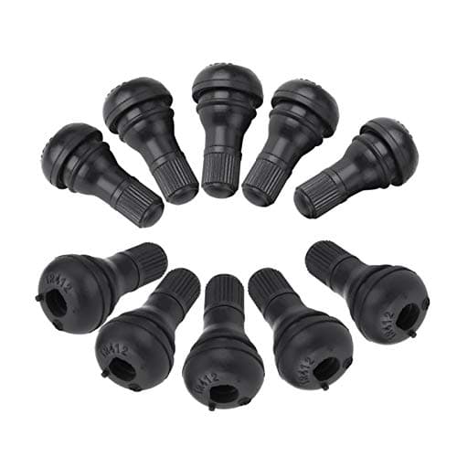 Autoventiel - Tubeless Motorcycle Valve 10Pcs Car Auto Tr412 Wheel Snap in Tire Tyre Valve Stem Dust Cap Rubber Valve Auto Repair Tool