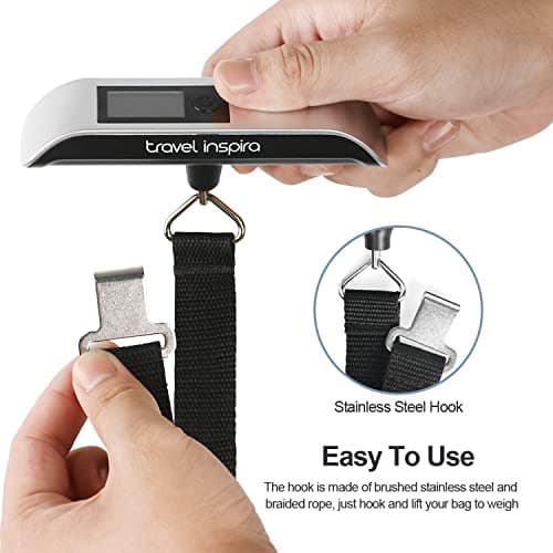 travel inspira Luggage Scale, Portable Suitcase, Weighing Scales (Silver) — view 4