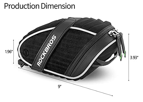 ROCKBROS Bicycle Saddle Bag Rear Luggage MTB Scooter Seat Bags Waterproof Reflective 1.5L — view 5