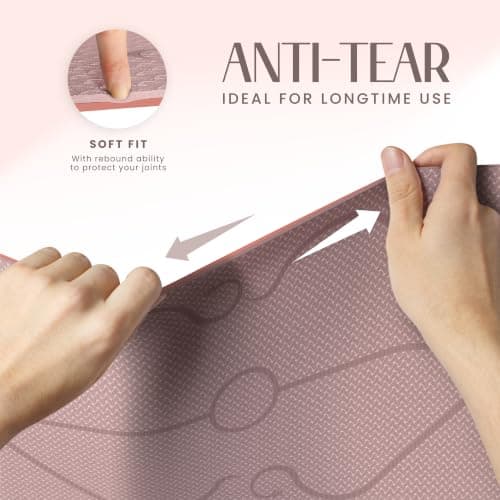 Yogii Non-Slip 6mm TPE Yoga Mat with Alignment Guides — view 6