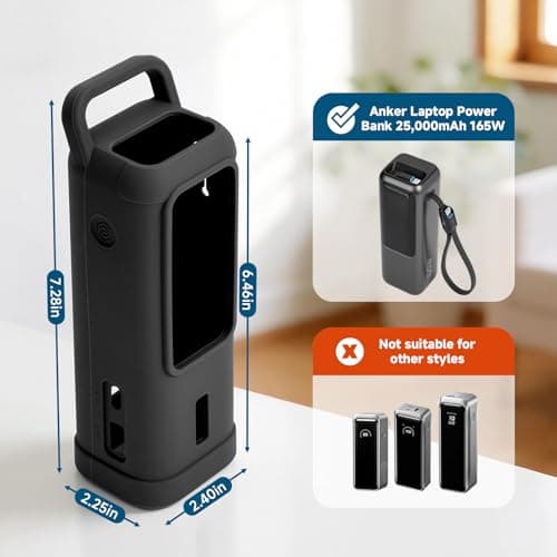 CaSZLUTION Silicone Case for Anker Laptop Power Bank (2,5000mAh, 165W) — view 3