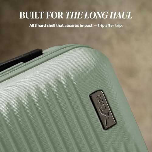 LUGG 20inch Vacay Suitcase ABS Luggage with TSA Indent Lock, Aluminium Trolley Handle, 360° Spinner Wheels, Water-Resistant & Durable Material - Airline Compatible (55 x 23 x 35cm) — view 3