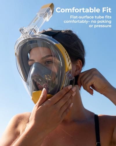 G2RISE Full Face Snorkel Mask Adult, Snorkel Set Adult for Men and Women — view 4