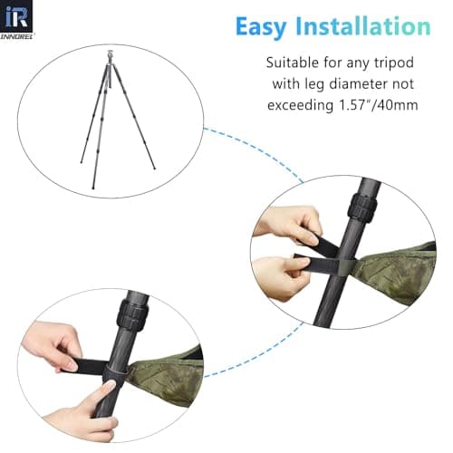 INNOREL TSB-40Z Weight Bag Tripod Stone Waterproof SandBag for Universal Lightweight Travel Tripod Professional Camera Equipment Storage,Astrophotography Paintings,Load 33lb/15kg(Brown Camouflage) — view 4