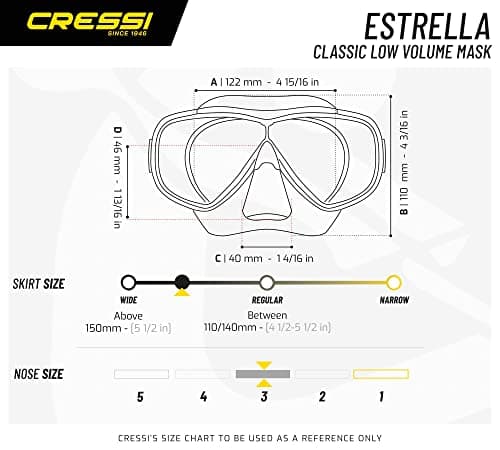 Cressi Estrella - Mask Estrella, Transparent/Pink, One Size, Unisex Adult — view 5
