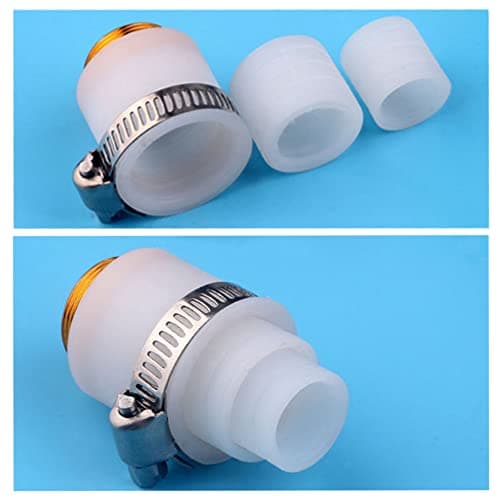 Tap Water Filter Faucet Adapter, Universal Silicone Faucet Aerator Adapter for No Thread Old Fashion Faucet Tap Connector — view 3