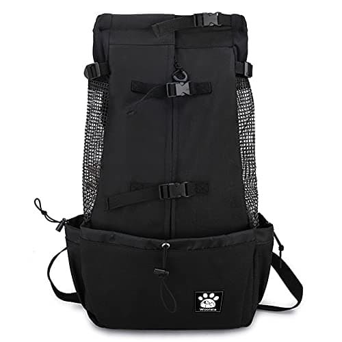 Dog Carrier Bag with Drawstring Head Out Design Ventilated Pet Backpack