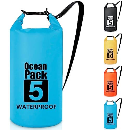 Invool Dry Bag, 5L/10L/20L/30L Waterproof Dry Bag, Dry Sack with Adjustable Shoulder Strap for Hiking, Swimming, Rafting, Surfing, Cycling, Camping, Fishing