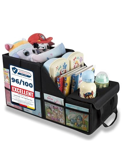 LIONSTRONG® Car Organizer [VERY STABLE DUE TO PLASTIC PANELS]
