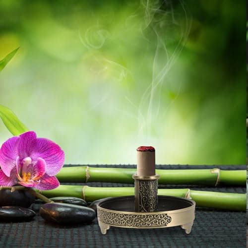 Moxa Roll Stick Holder round Zinc Alloy Base for Moxibustion — view 5