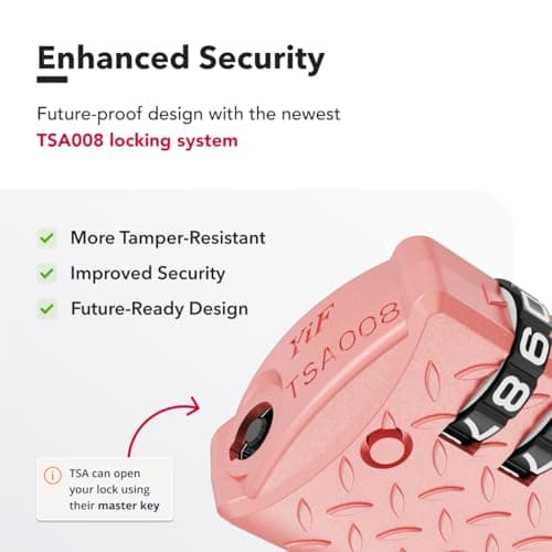 NovLock TSA Padlock for Suitcases, TSA Approved Luggage Locks for Travel — view 5
