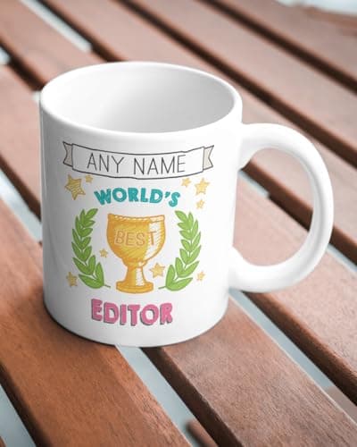 MUGGZ Editor Mug - Worlds Best Personalised Cup Gift - Customise with Name — view 5