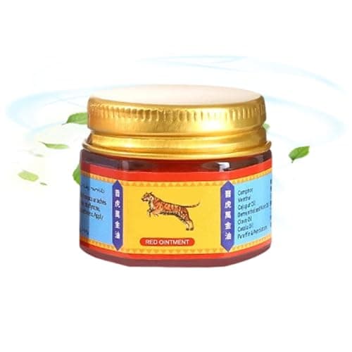 Ti gër Balm Red Ointment, with Continuous Cooling Effect, 3.5x3.9x3.5cm, Cooling Muscle Balm, Mënthol Relief Ointment, Portable Muscle Rub, for Headaches, Heatstroke, Motion Sickness — view 2