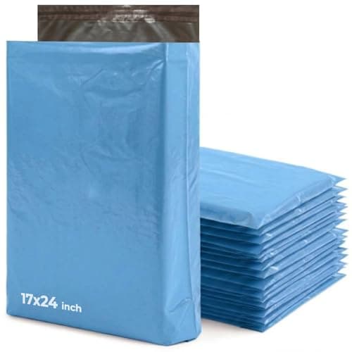iSOUL Parcel Bags, 17x24 [432mm x 610mm] Vinted Strong Large Mailing Postal Postage Bags [Use in Parcel, Delivery, Shipping, Mail, Package] Blue Bags