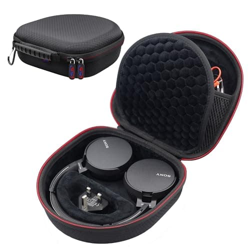 Digicharge Carry Case for Sony WH-CH520 / WH-CH510 / MDR-ZX110, JBL LIVE 680NC / Tune 520BT / 510BT Headphones Wireless Bluetooth Flat Folding On-Ear, Protective Cover Travel Storage Bag