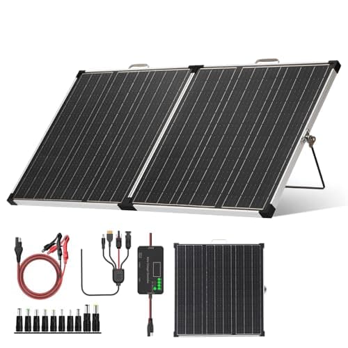 Panana 110W Portable Solar Panel Kit, Foldable with 12V Controller