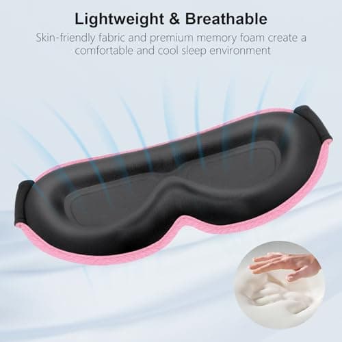 Gritin 100% Blackout Sleep Masks for Women & Men - Zero Eye Pressure Mask — view 6