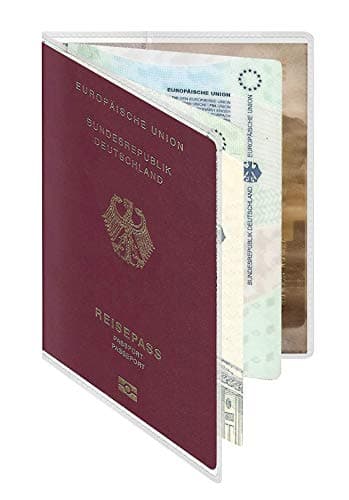 Clear Plastic Passport Protector, Transparent Frosted Protective Passport Holders - 5 Pack RFID ID Card Covers Travel Organizer Accessories for Women & Men — view 3