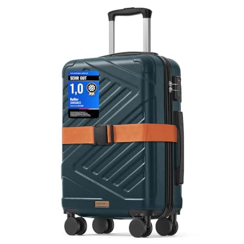 SONGMICS Hard Shell Suitcase, ABS Luggage Trolley with TSA Lock, 20 Inch