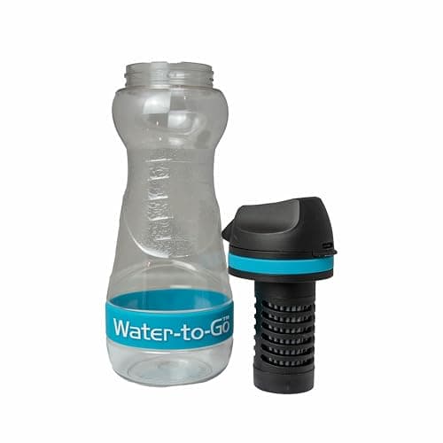 Water-to-Go Leakproof Water Filter Bottle & Purifier, 500ml, Blue — view 3