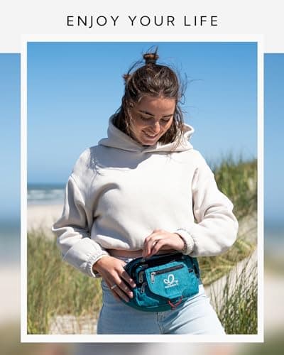 Waterfly Bum Bag Large Waist Fanny Pack with Multi-Pockets for Men Women — view 6