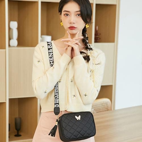 ANPTER Small Crossbody Bag for Women Cross body Purse Camera Shoulder Handbag with Detachable Adjustable Strap for Ladies Girls Travel Shopping Work Daily Use — view 3