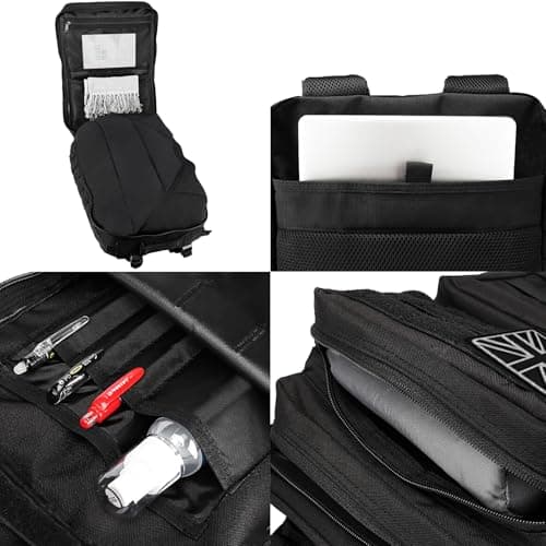 Oreunik Military Backpack 45L Waterproof Tactical Backpack Molle Backpacks Large Back pack for Travelling,Outdoor Trekking,Camping,Hiking,Fishing,Hunting,Gym(Black) — view 5
