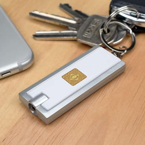 Azeeda 'Custard Cream' LED Keyring Torch (KT00050971) — view 2