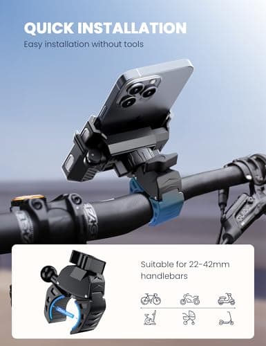 GREFAY Bike Phone Holder for Handlebar Motorcycle Bicycle E-Bike Scooter — view 5