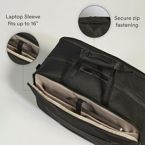 ANTLER Urban Light Overnight Travel Bag, Black, Cabin Underseat, 28x45x20cm — view 3
