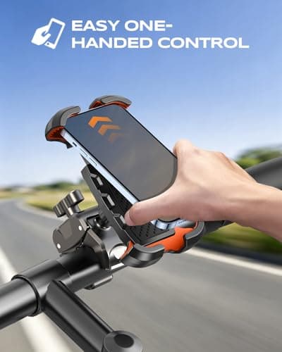 CIRYCASE Bike Phone Holder with [Heavy-Duty Clamp], Motorbike Phone Holder — view 2