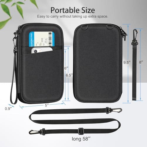 FINTIE Family Passport Holder Travel Wallet — view 2