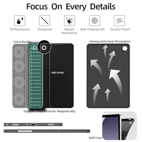 JUQITECH Backlit Wireless Keyboard Case for Samsung Galaxy Tab A11+ A9+ 11" — view 5