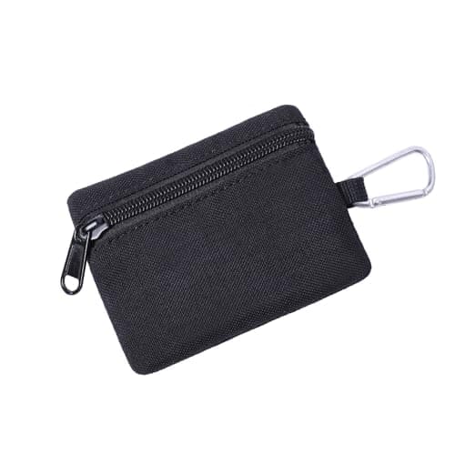 Fbinys Credit Card Holder for Women Small Zip Pocket, black, Siehe Beschreibung, See description — view 6
