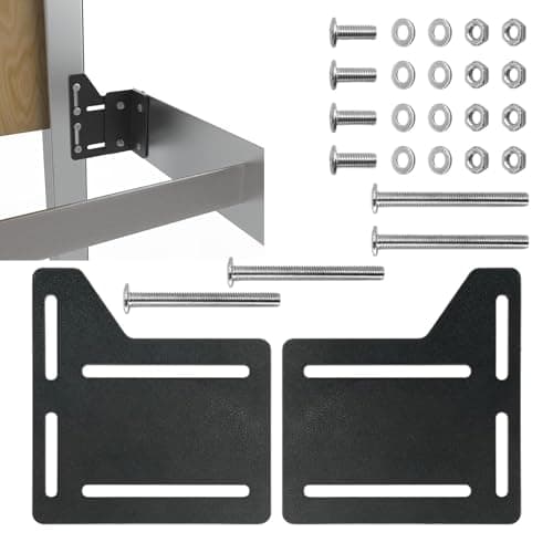 Headboard Bed Brackets, Furniture Frame Adapter, Metal Mount Kit, Heavy Duty Hardware Set, for Wall Sleep Cave Footboard Install Upgrade Base Conversion Secure Support Travel Home Dorm 600g