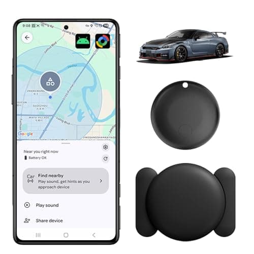 MaiLv GPS Tracker for Vehicles Work with Google Find Hub, Bluetooth Tracker