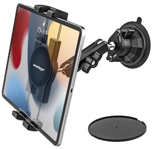 Ultra-Durable Car Tablet Mount with Powerful Suction Cup for 4-13" Device