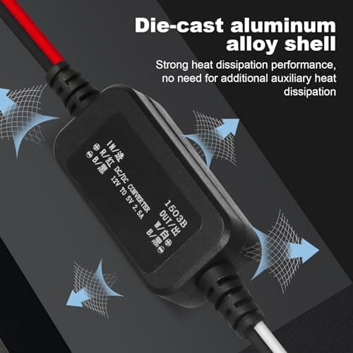 Uadme DC-DC 12V to 5V Step Down Converter, Waterproof — view 4