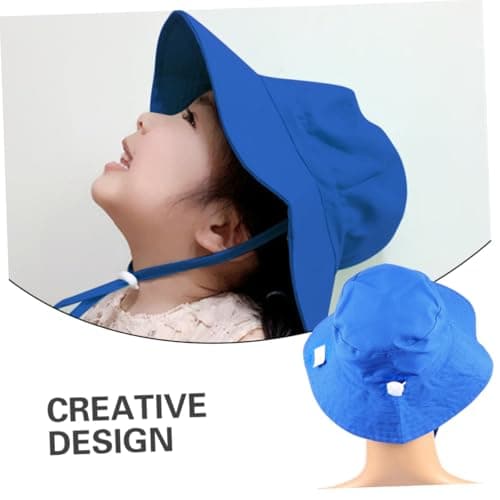 SAFIGLE Blue Cotton Breathable Quick Drying Fisherman Hat for Kids — view 6