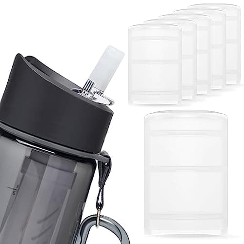 Jmoe USA Replacement Silicone Mouthpieces Replacements for LifeStraw Go Water Filter Bottle | 5-Pack | BPA Free, Food-Grade, & Soft Silicone | Silicone Caps for LifeStraw Go Lid