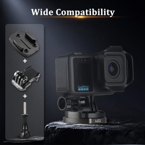HSU Quick Release Buckle Base Tripod Mount Adapter for Action Camera — view 4