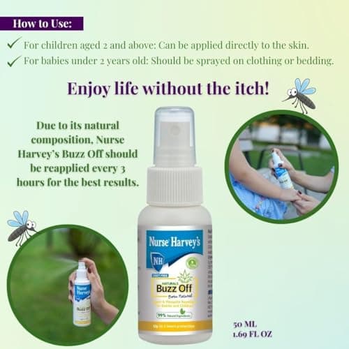 Nurse Harvey’s Buzz Off Natural Mosquito and Insect Repellent Spray 50ml — view 4