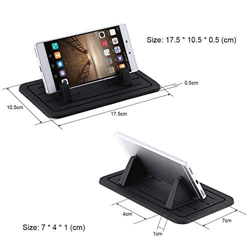 Nikou Silicone Holder Van, Car Phone Holder Mount Adjustable Universal Silicone Strong Adsorption Gel Car Dashboard Mobile Phone Mount Portable Holder Cradle Stand — view 4