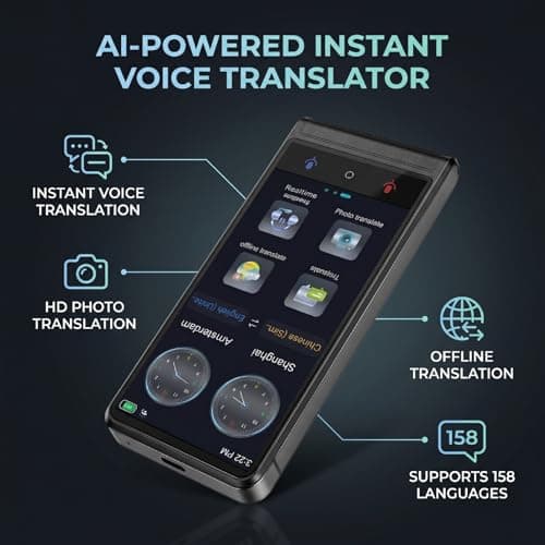 Generic Voice AI Translator Device Lightweight Portable Translator for Travel Learning Business Metal 158 Languages — view 2