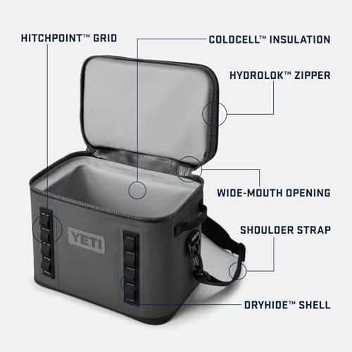 YETI Hopper Flip 18 Large Cool Bag, Charcoal — view 4