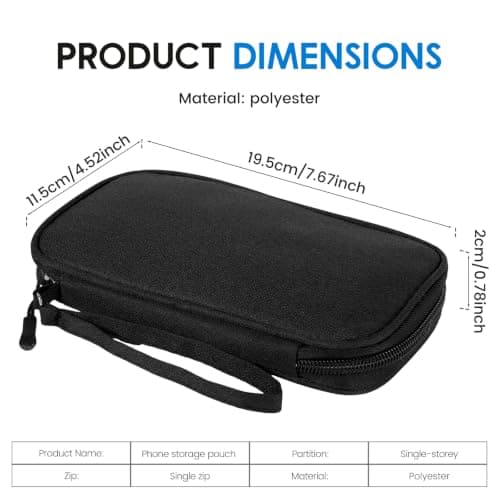 Anihet Electronics Accessories Organiser, Waterproof Travel Cable Bag Portable Essentials Organizer for Charging Cable, Flash Drive, Power Bank, USB(Black) — view 2