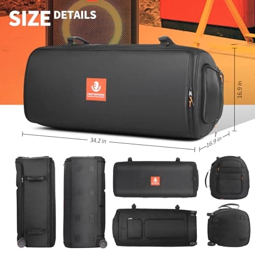 YUULNMOP Portable Speaker Case Carrying Bag Compatible with JBL PartyBox 720, Speaker Dust Cover Scratch Resistant Protective Case Sleeve,Portable Travel Bag for Easy Transport and Storage — view 2