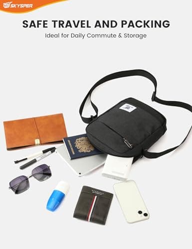 SKYSPER Small Anti Theft Messenger Bags RFID — view 6