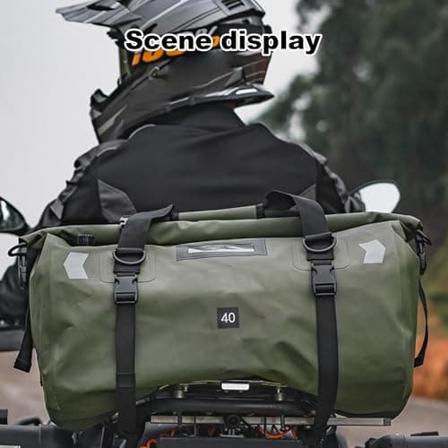 Motorcycle Bag Waterproof Reflective Travel Backpack — view 2