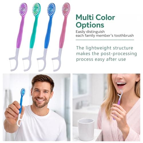26PCS Disposable Toothbrush Portable Mini Travel Set with Floss — view 5